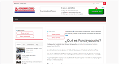 Desktop Screenshot of fundayacucho.net
