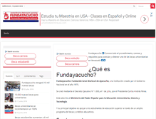 Tablet Screenshot of fundayacucho.net